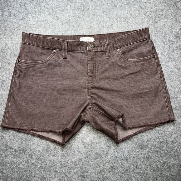 Carve Designs Pants - Carve Designs Shorts Womens 10 Brown Corduroy Raw Stretch Casual Boho